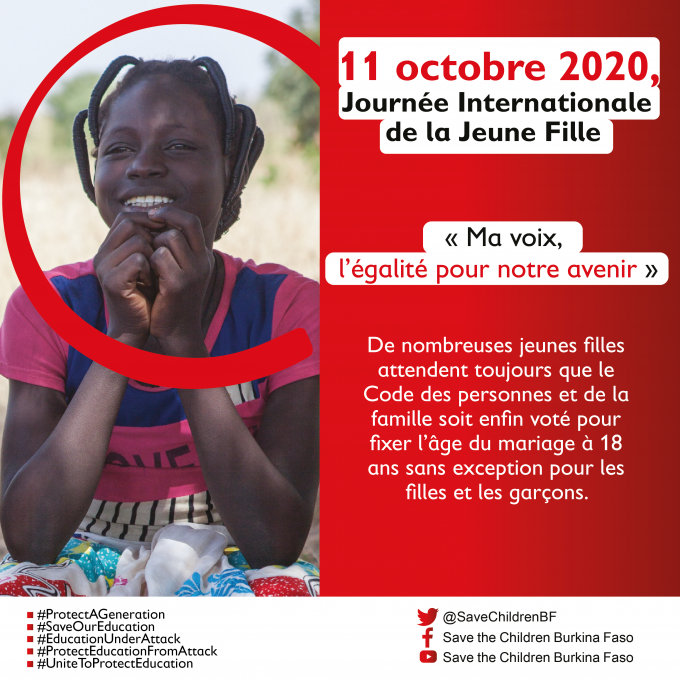 11 Octobre 2020 Journée Internationale De La Jeune Fille Un Moment Favorable Pour Tenir Une 4441